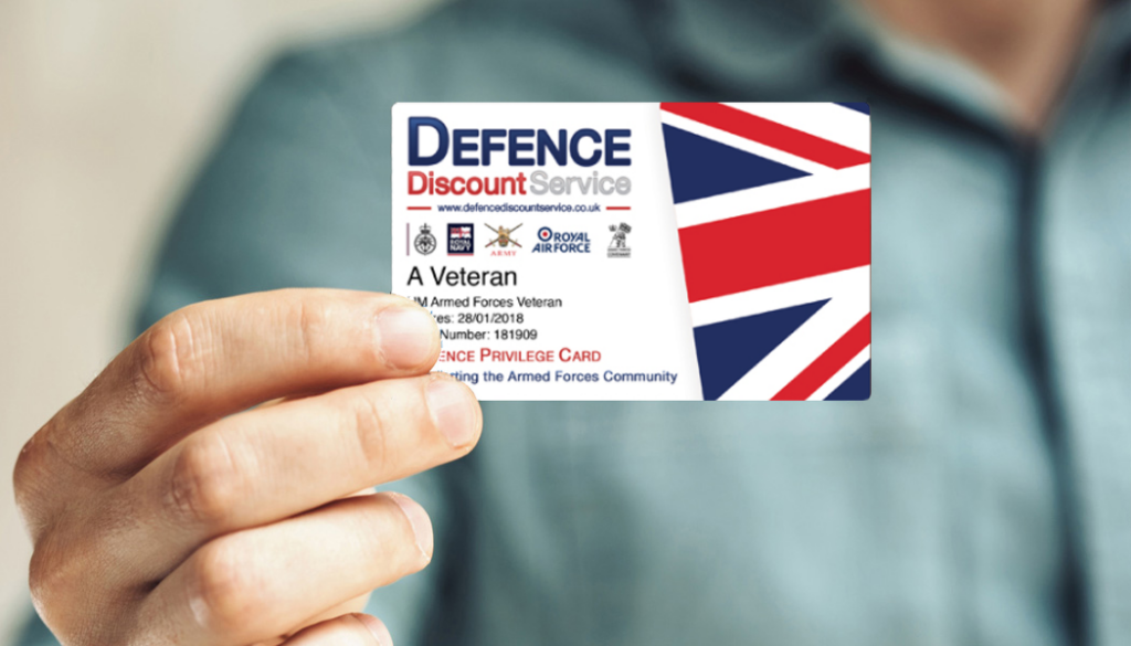 Defence Discount Service card